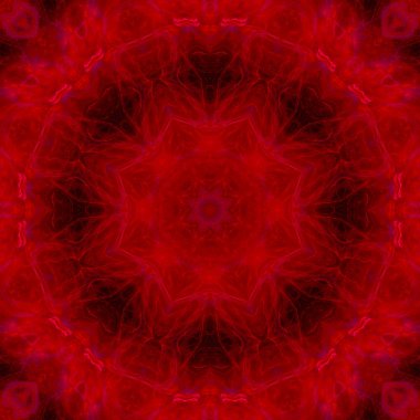 kaleydoskop dijital soyut mandala, oryantal