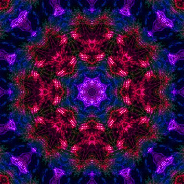 kaleydoskop dijital soyut mandala, oryantal
