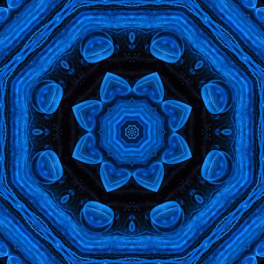 kaleydoskop dijital soyut mandala, oryantal