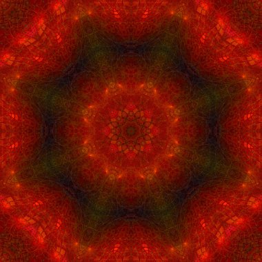 kaleydoskop dijital soyut mandala, oryantal