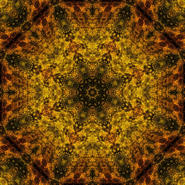 Caleidoscopio Digital Abstracto Mandala Oriental —  Fotos de Stock