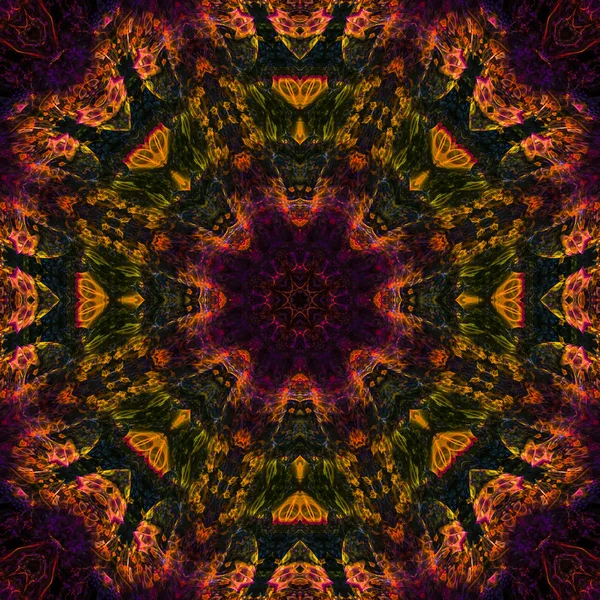 Kalejdoskop Digitalt Abstrakt Mandala Orientalisk — Stockfoto