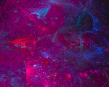 Fraktal dijital soyut, güzel tasarım takı, patlama