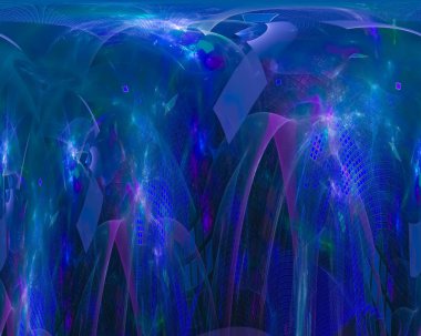 Fraktal dijital soyut, güzel dekoratif tasarım