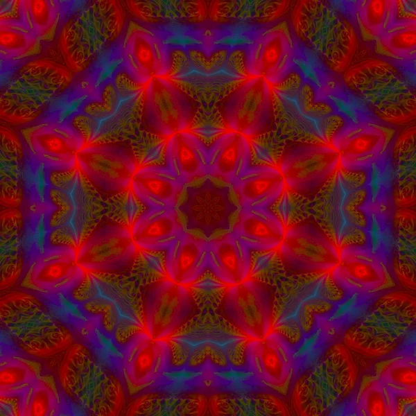 Mandala Kaleidoszkóp Absztrakt Digitális Design Keleti Fantasy — Stock Fotó