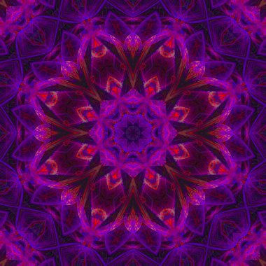 Mandala kaleydoskop, Soyut Dijital tasarım, oryantal fantezi
