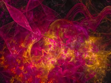 Soyut Dijital fraktal, güzel tasarım, disko, parti