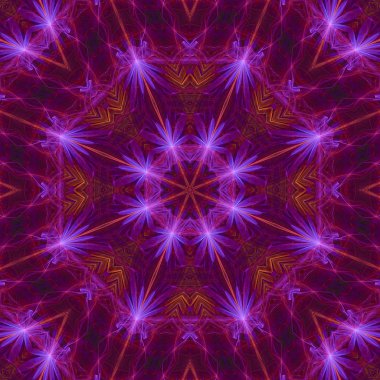 kaleydoskop Soyut Dijital Tasarım mandala