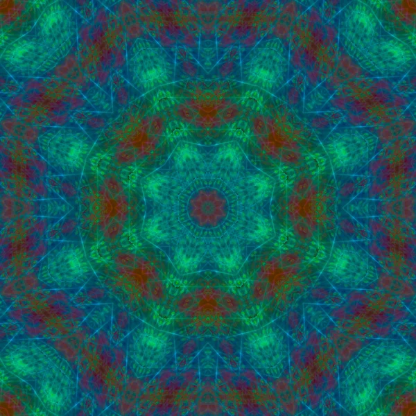 Caleidoscopio Abstracto Diseño Digital Mandala — Foto de Stock