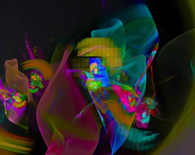 Dijital Soyut Fraktal, güzel tasarım zerafet, karıştırıcı, gelecek