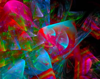 Dijital Soyut Fraktal, güzel tasarım zerafet, karıştırıcı, gelecek