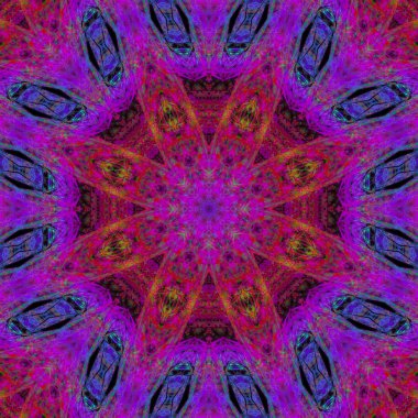 Soyut Dijital mandala mozaik, oryantal, Arapça