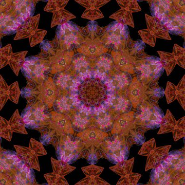 Soyut Dijital mandala mozaik, oryantal, Arapça