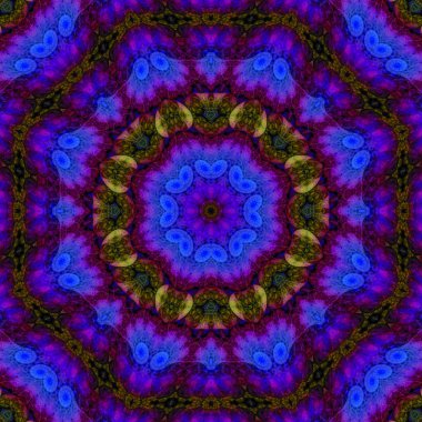 Soyut Dijital kaleydoskop, mandala, Arapça