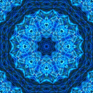 Soyut Dijital kaleydoskop, mandala