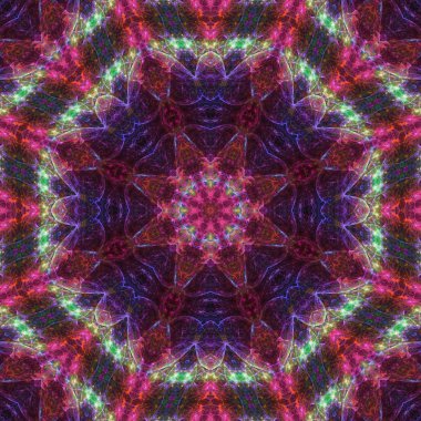 Soyut Dijital kaleydoskop, mandala