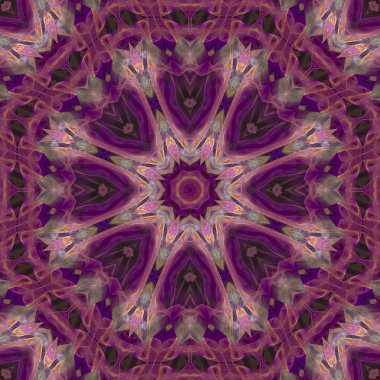 Soyut Dijital kaleydoskop, mandala grafik geometri futuristik