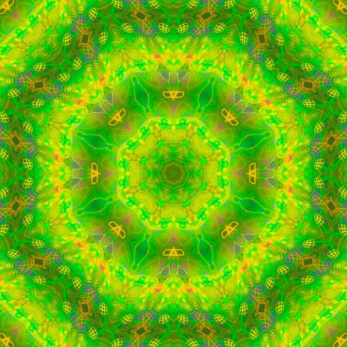 Soyut Dijital kaleydoskop, mandala