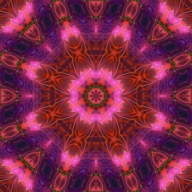 Soyut Dijital kaleydoskop, mandala