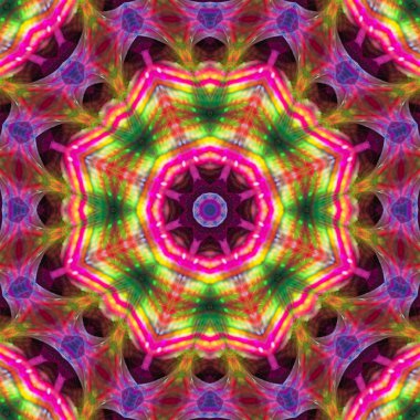 Soyut Dijital kaleydoskop, mandala