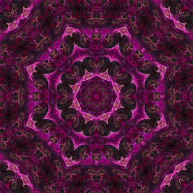 Soyut Dijital kaleydoskop, mandala