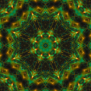 Soyut Dijital kaleydoskop, mandala