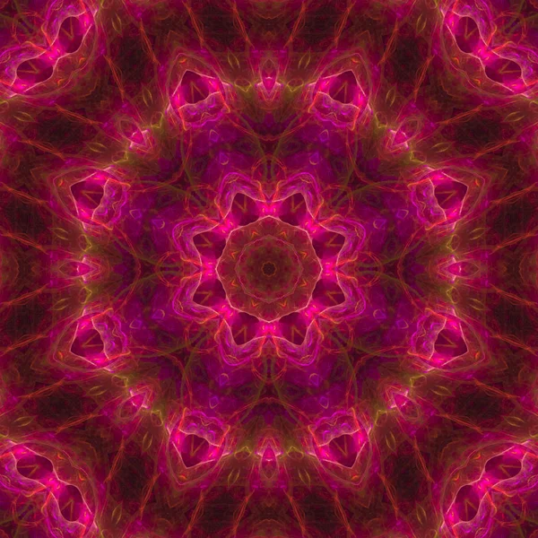 Resumo Caleidoscópio Digital Mandala — Fotografia de Stock