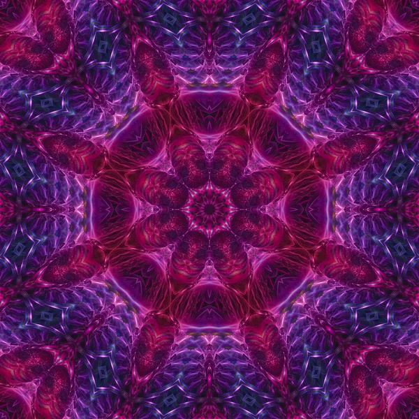 Abstraktní Digitální Kaleidoskop Mandaly — Stock fotografie