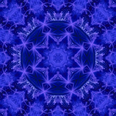 Soyut Dijital kaleydoskop, mandala, oriental