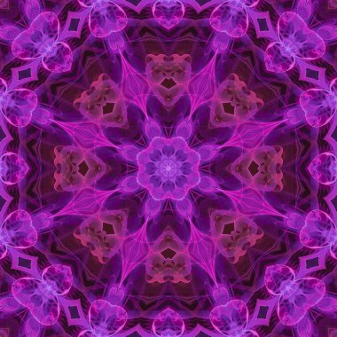 Soyut Dijital kaleydoskop, mandala, oriental