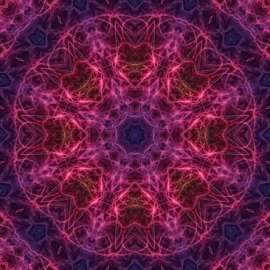 Soyut Dijital kaleydoskop, mandala, oriental