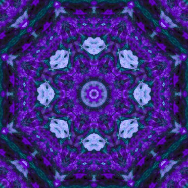 Soyut Dijital kaleydoskop, mandala, oriental