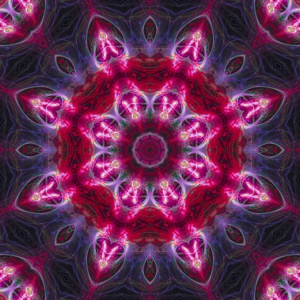 Soyut Dijital kaleydoskop, mandala, oriental