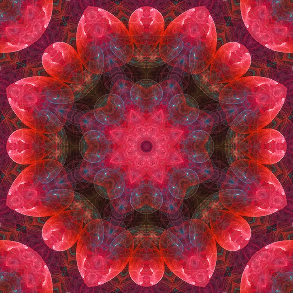 Abstraktní Digitální Kaleidoskop Mandaly Orientální — Stock fotografie