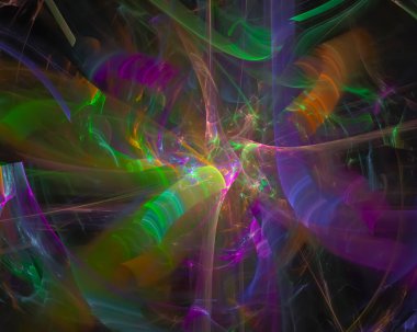 Dijital Soyut Fraktal, fantezi tasarım, parti