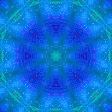 Soyut Dijital kaleydoskop, mandala, oriental