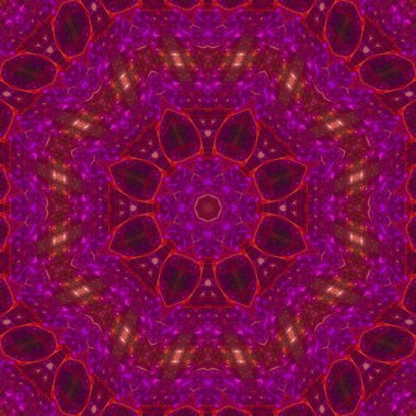 Soyut Dijital kaleydoskop, mandala, oriental