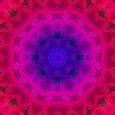 Soyut Dijital kaleydoskop, mandala