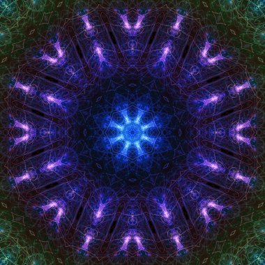 Soyut Dijital kaleydoskop, mandala