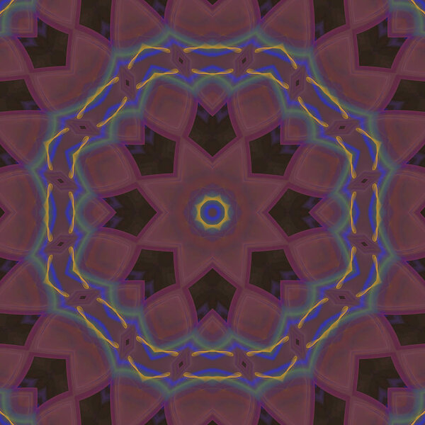 абстрактный цифровой калейдоскоп, мандала
