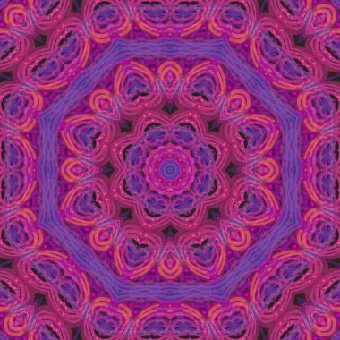 Mandala dijital soyutlama tasarım