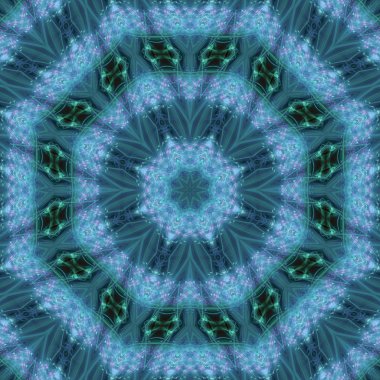 Mandala dijital soyutlama tasarım