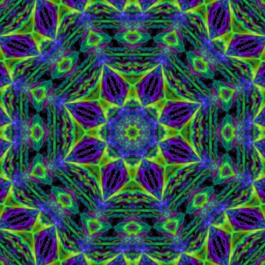 Mandala dijital soyutlama tasarım