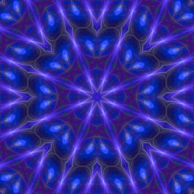 Mandala dijital soyutlama tasarım