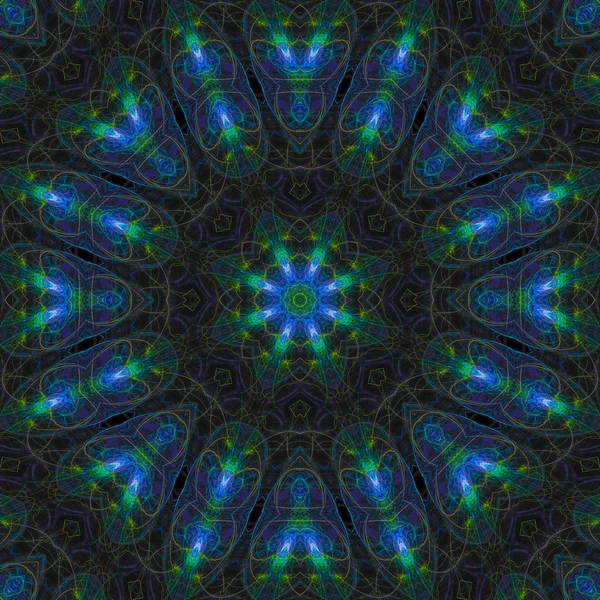 Mandala Digital Abstraktion Design — Stockfoto