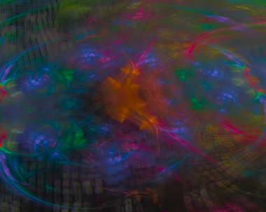 Soyut Dijital fraktal, güzel arka plan, disko