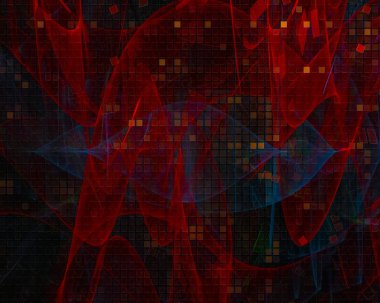 Soyut güzel fraktal, fantezi tasarım, parti