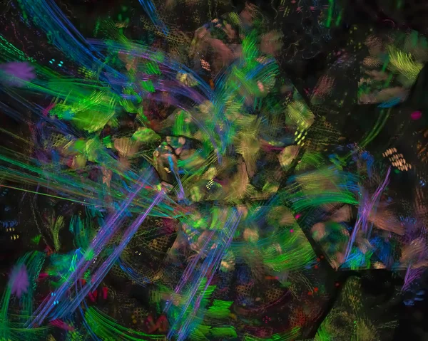 Soyut Dijital fraktal, fantezi tasarım, disko