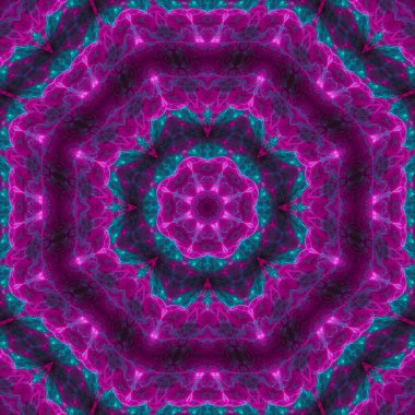 Soyut Dijital kaleydoskop mandala