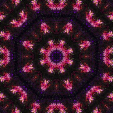 Soyut Dijital kaleydoskop mandala